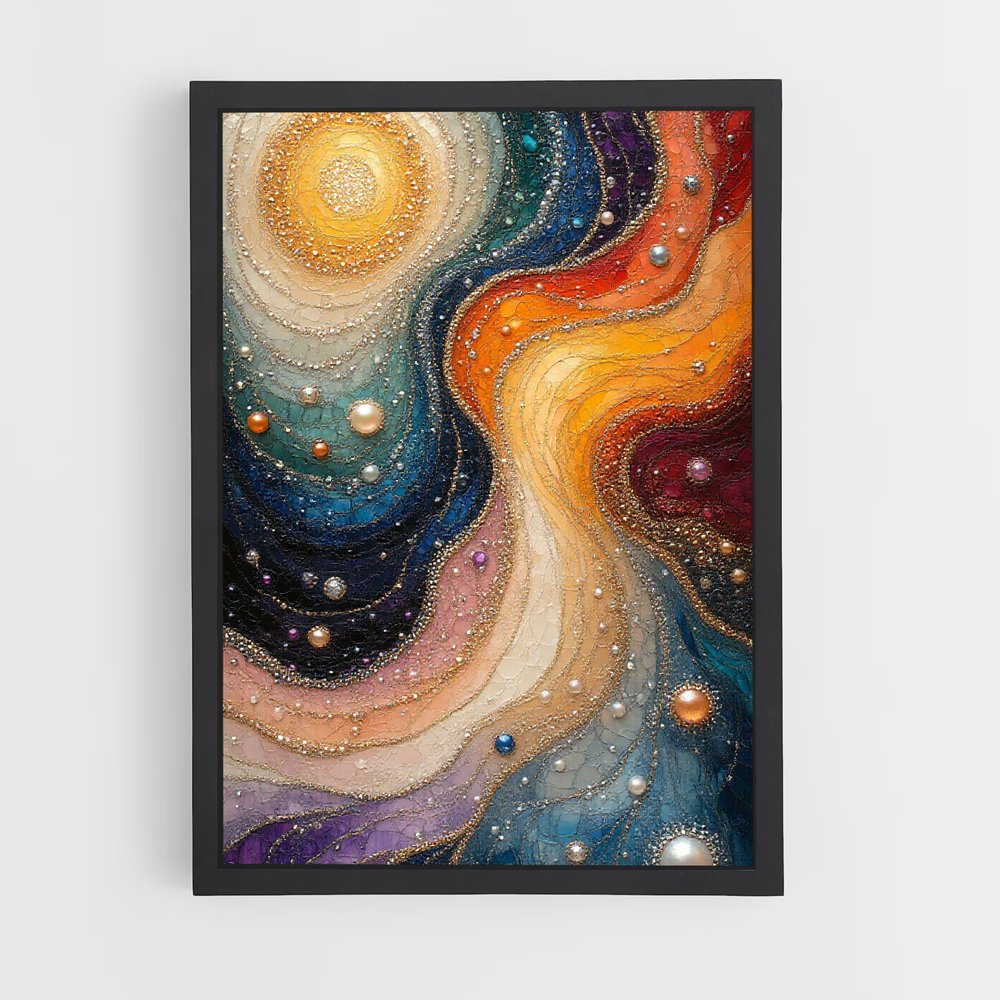 Poster abstrait cosmique captivant – affiche Art spatial (vue 2)